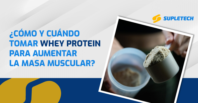 Tomar proteínas de suero de leche